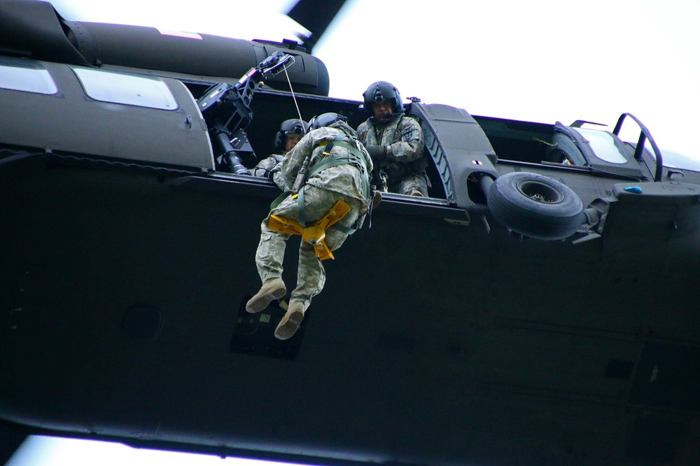 PRNG Black Hawk Rescue Hoist System training