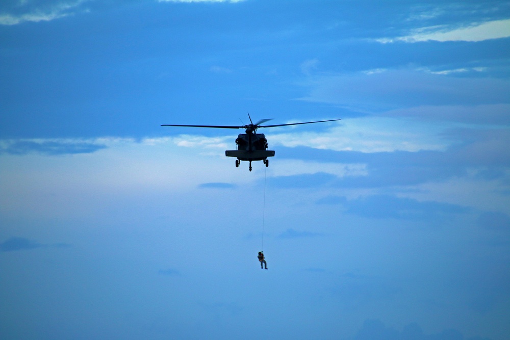 PRNG Black Hawk Rescue Hoist System training