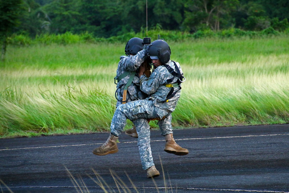 PRNG Black Hawk Rescue Hoist System training