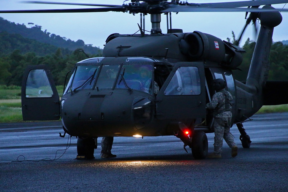 PRNG Black Hawk Rescue Hoist System training