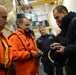 Vice Adm. Chuck Michel visits CGC Stratton in the Arctic