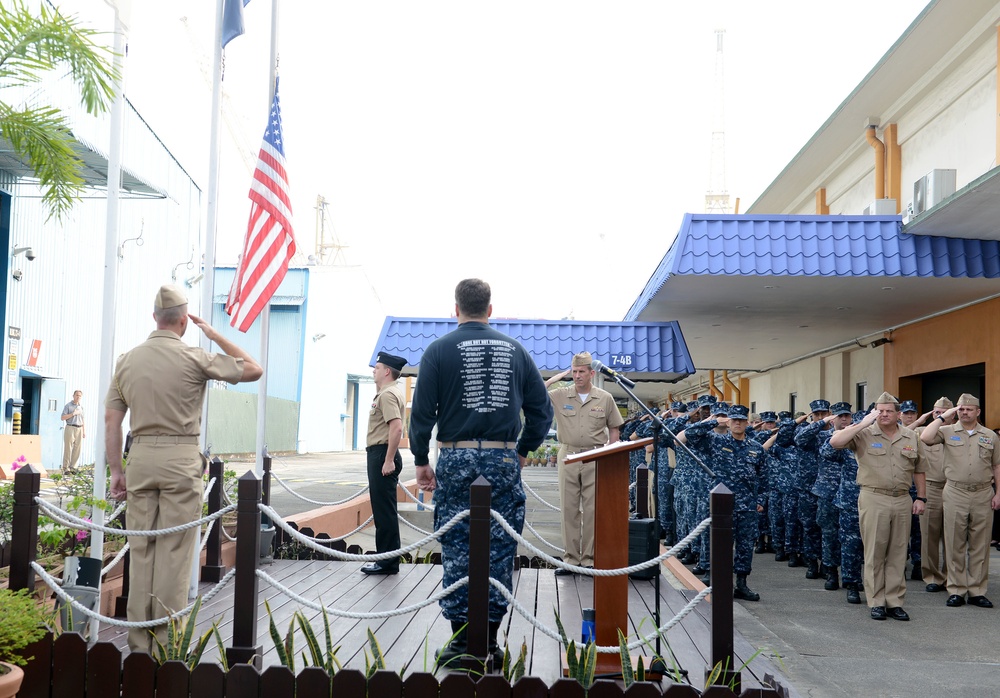 Patriot Day ceremony at Navy Region Singapore