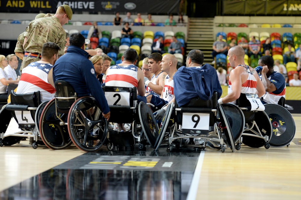 Wheelchair rugby at Invictus Games