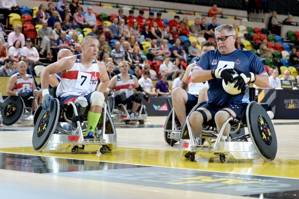 Wheelchair rugby at Invictus Games