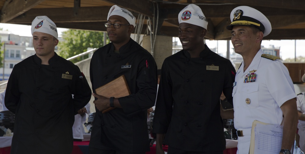 Marines compete at Star-Spangled Spectacular cook off