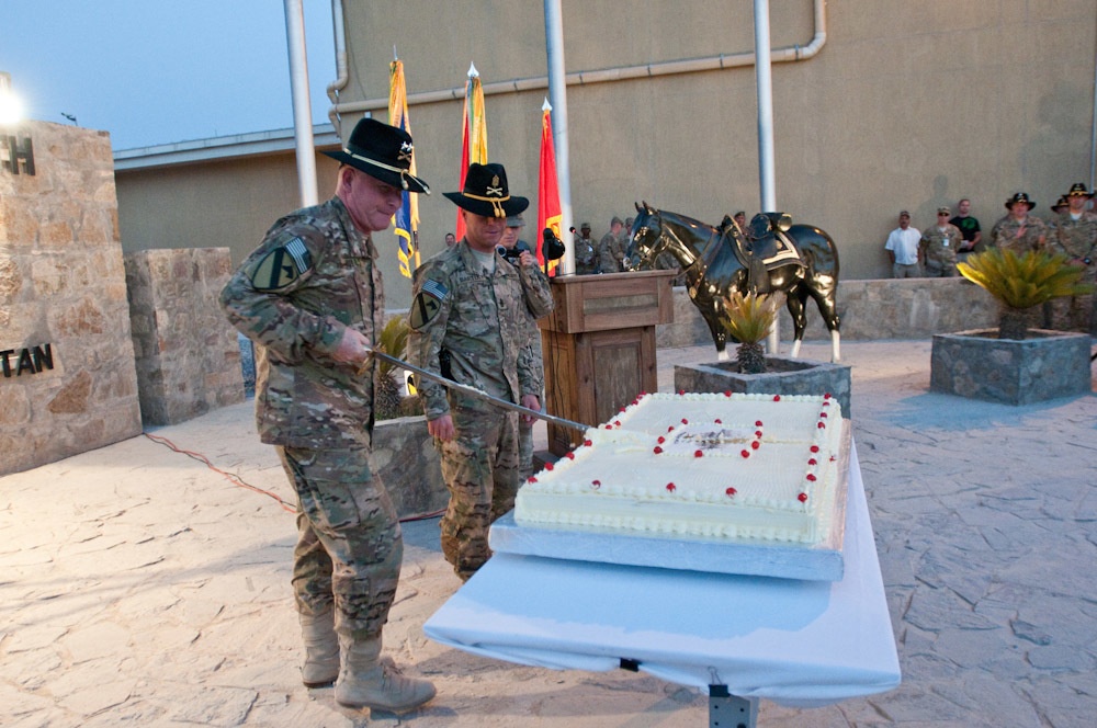 RC-South celebrates 1st Cavalry Division birthday at KAF ceremony