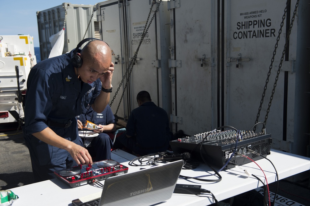 USS America steel beach picnic