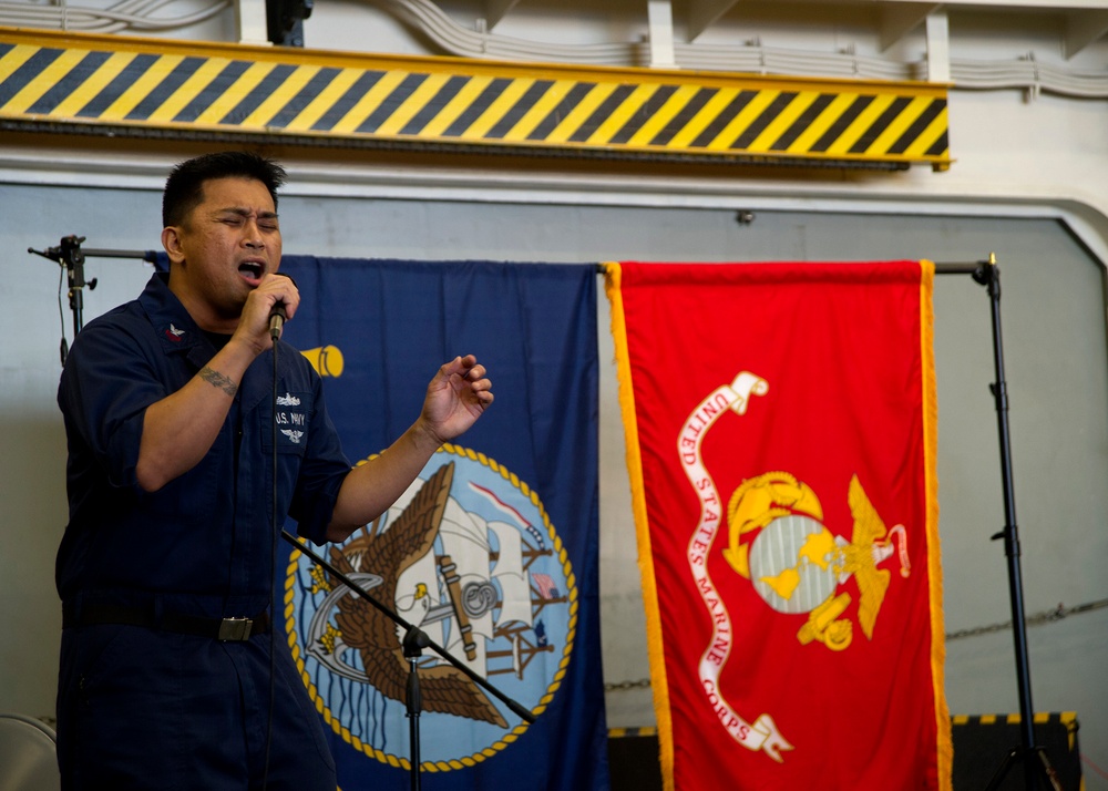 USS America holds talent show