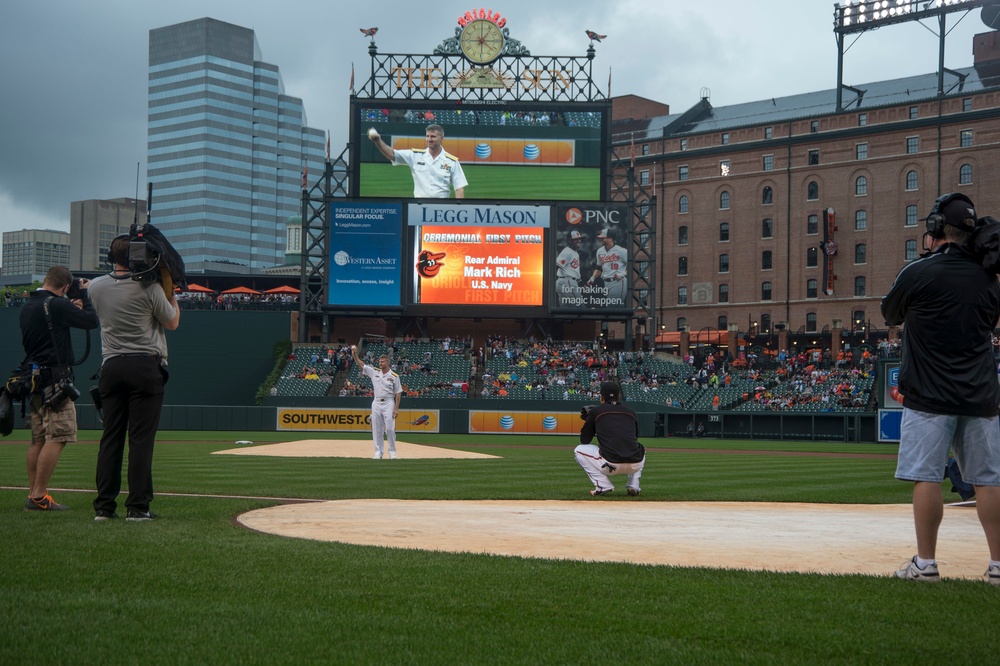 Star-Spangled Spectacular recognition at Baltimore Orioles baseball game