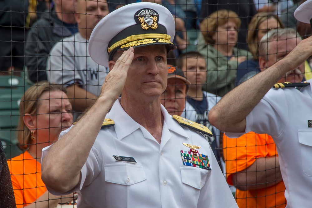 Star-Spangled Spectacular recognition at Baltimore Orioles baseball game