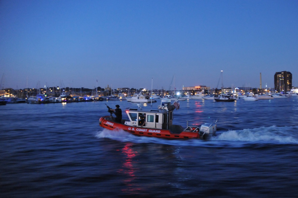 Coast Guard Maritime Safety and Security Team Kings Bay, Ga. patrol Baltimore’s Inner Harbor