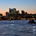 Crew members from Coast Guard Maritime Safety and Security Team Kings Bay, Ga., patrol Baltimore’s Inner Harbor