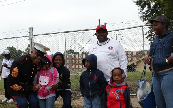 Marines march in SHC parade