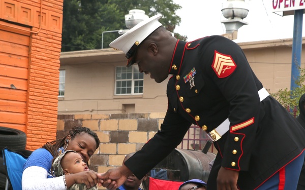 Marines march in SHC parade