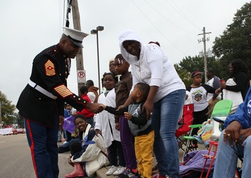 Marines march in SHC parade