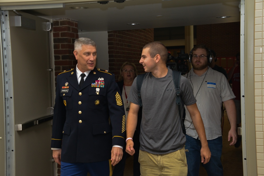 Sergeant Major of the Army returns home