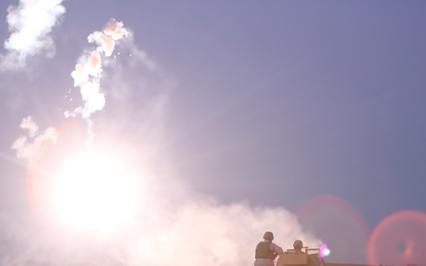 1st LEB lights up the night