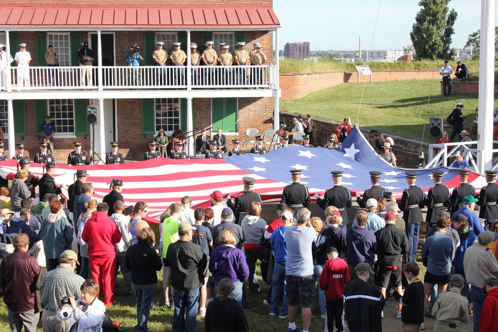 Dawn's Early Light Flag Raising Ceremony at Fort McHenry