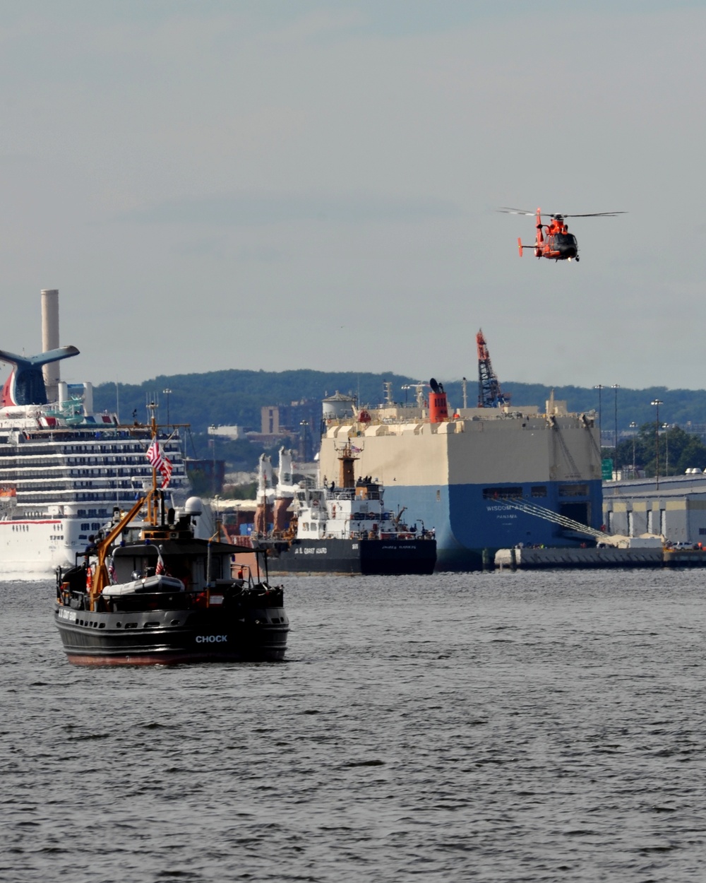 Coast Guard Air Station Atlantic City performs during Baltimore’s Star-Spangled Spectacular air show