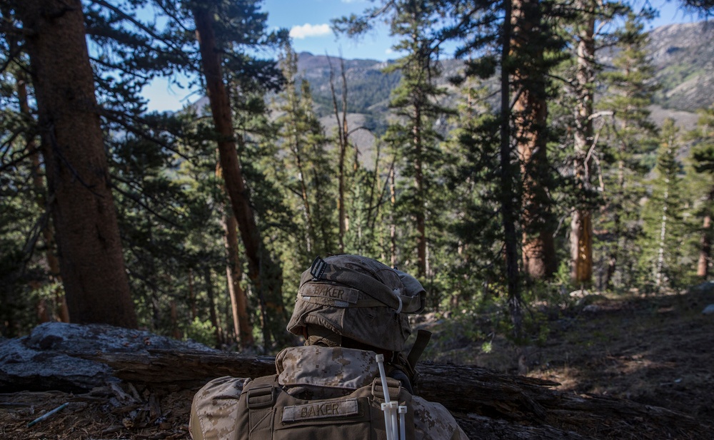 Marines hold defensive posture during Mountain Ex 2014