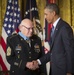 Medal of Honor ceremony in honor of retired Command Sgt. Maj. Bennie Adkins and Spc. 4 Donald Sloat