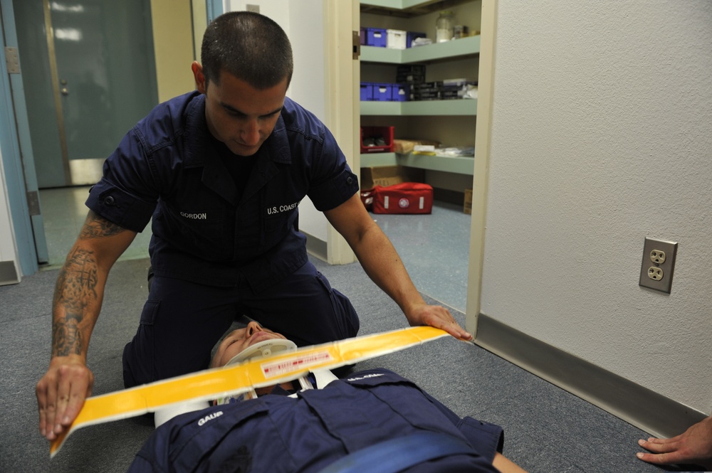 Coast Guard receives first aid training from partner agencies