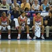 USA Women's Basketball Team receives dog tags from service members