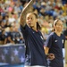 USA Women's Basketball Team receives dog tags from service members