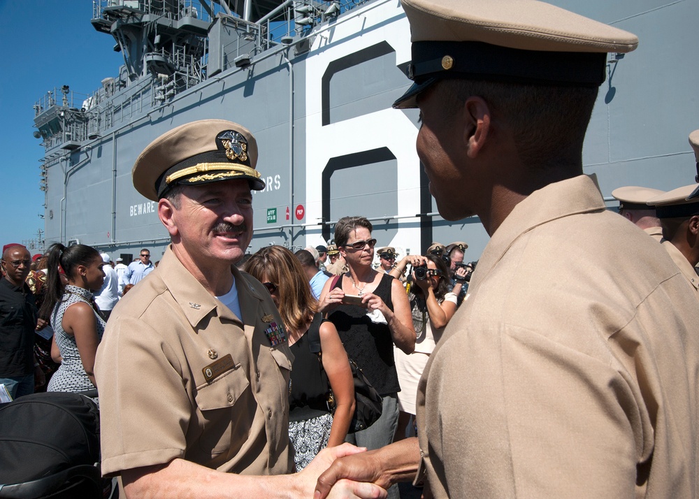 USS America pinning ceremony