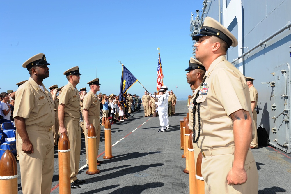 USS America pinning ceremony