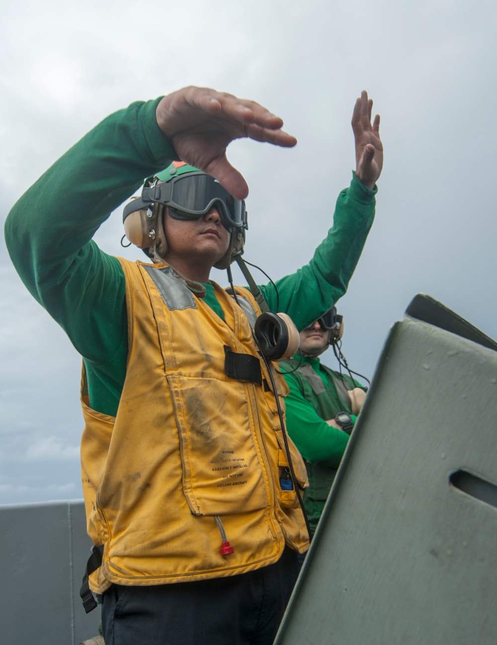 USS Carl Vinson flight deck operations