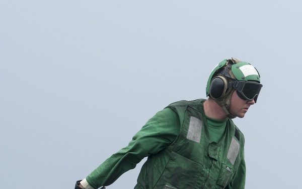 USS Carl Vinson flight deck operations