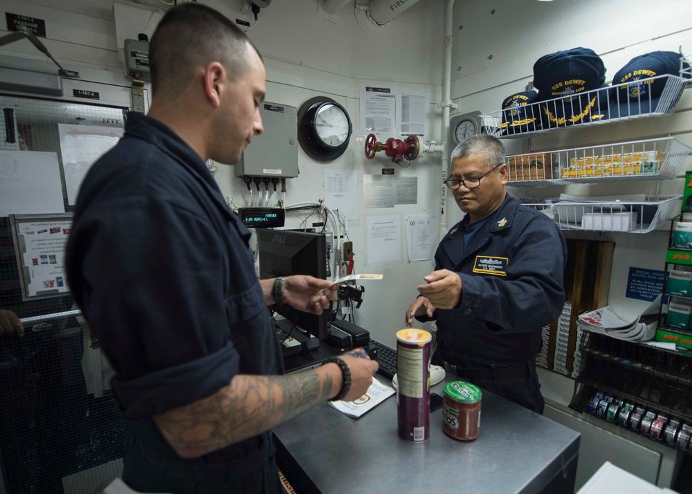 USS Dewey operations