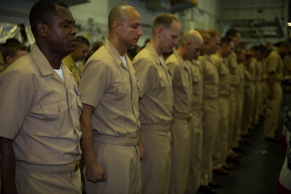 USS Carl Vinson CPO pinning ceremony