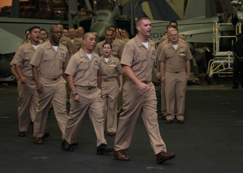 USS Carl Vinson CPO pinning ceremony