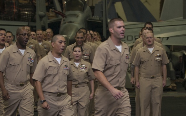 USS Carl Vinson CPO pinning ceremony