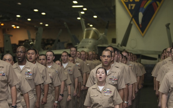 USS Carl Vinson CPO pinning ceremony