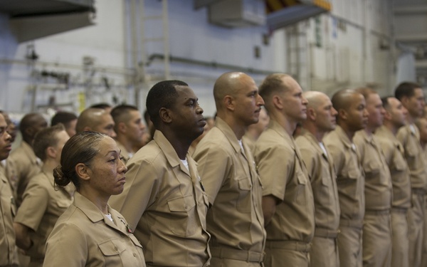USS Carl Vinson CPO pinning ceremony