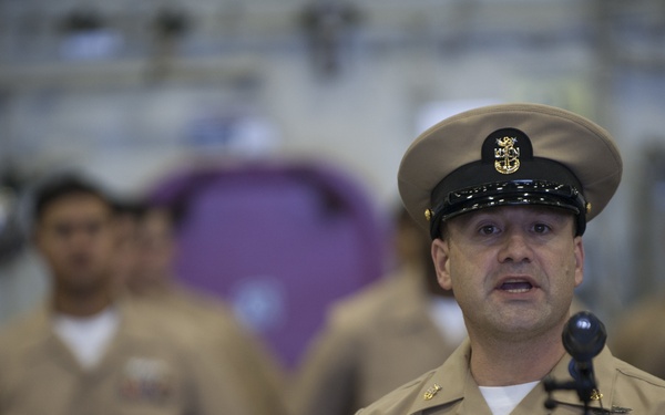 USS Carl Vinson CPO pinning ceremony