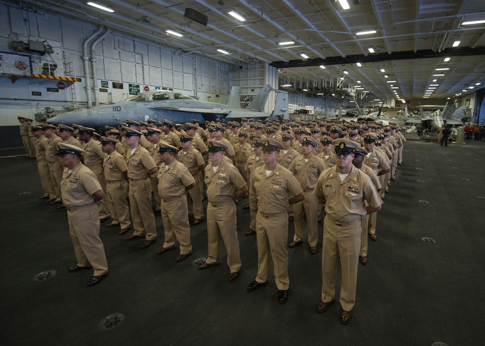 USS Carl Vinson CPO pinning ceremony