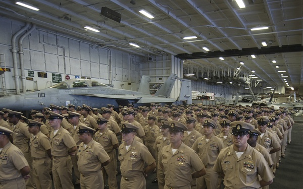 USS Carl Vinson CPO pinning ceremony
