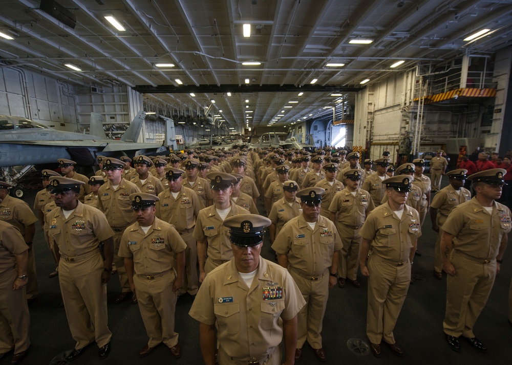 USS Carl Vinson CPO pinning ceremony