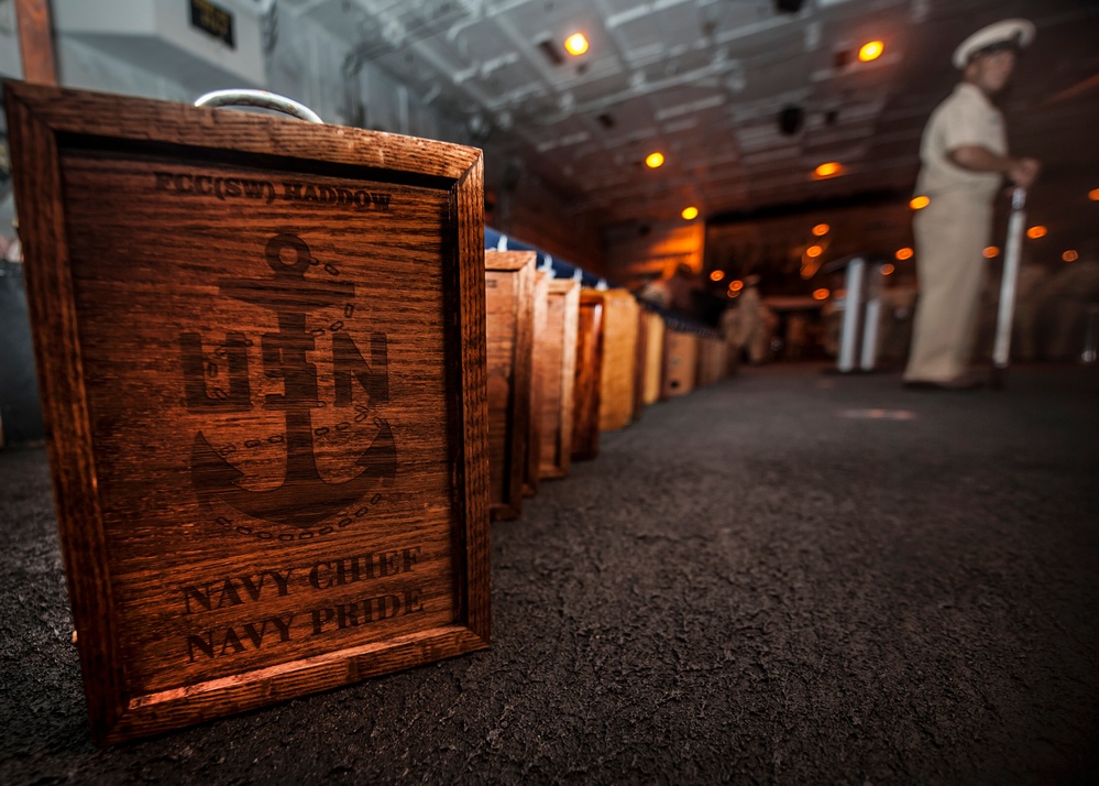 USS Carl Vinson CPO pinning ceremony