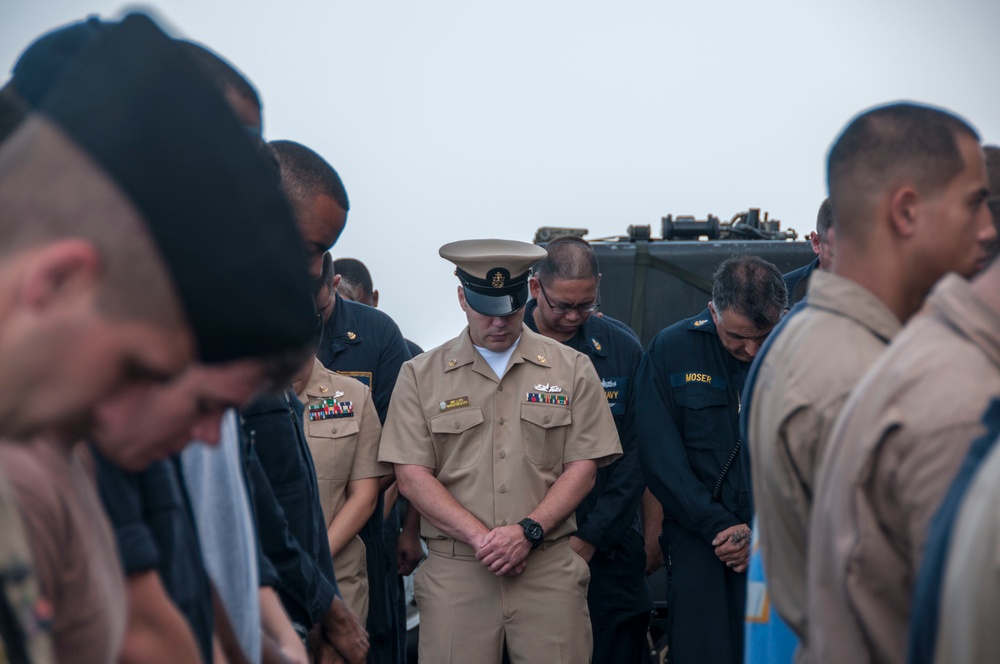 Commissioning ceremony aboard USS San Diego