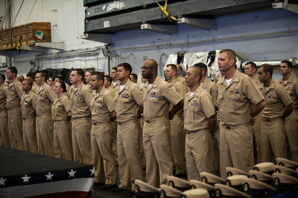 USS Carl Vinson CPO pinning ceremony