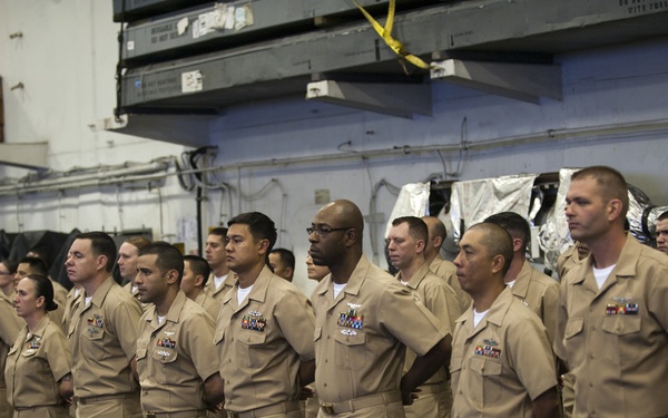 USS Carl Vinson CPO pinning ceremony