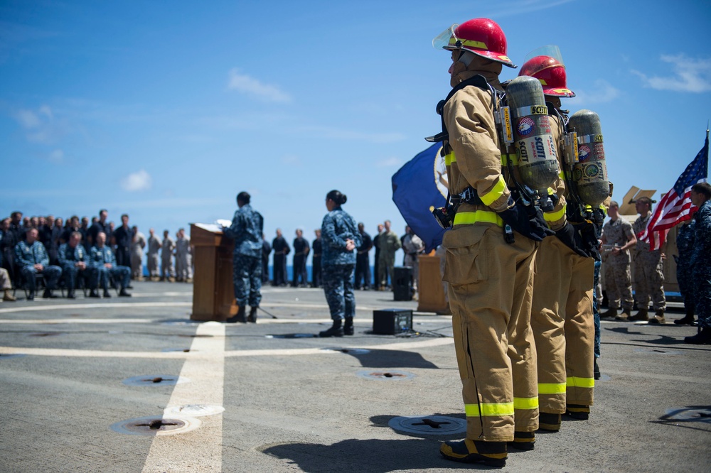 USS Comstock 9/11 remembrance ceremony