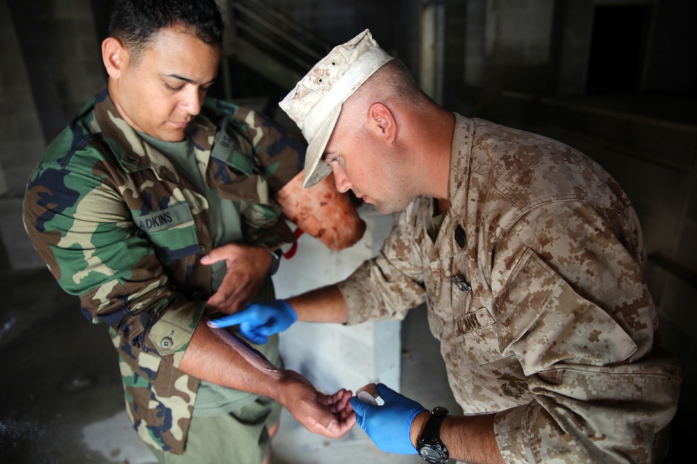 Marines, British share lifesaving techniques at Phoenix Odyssey