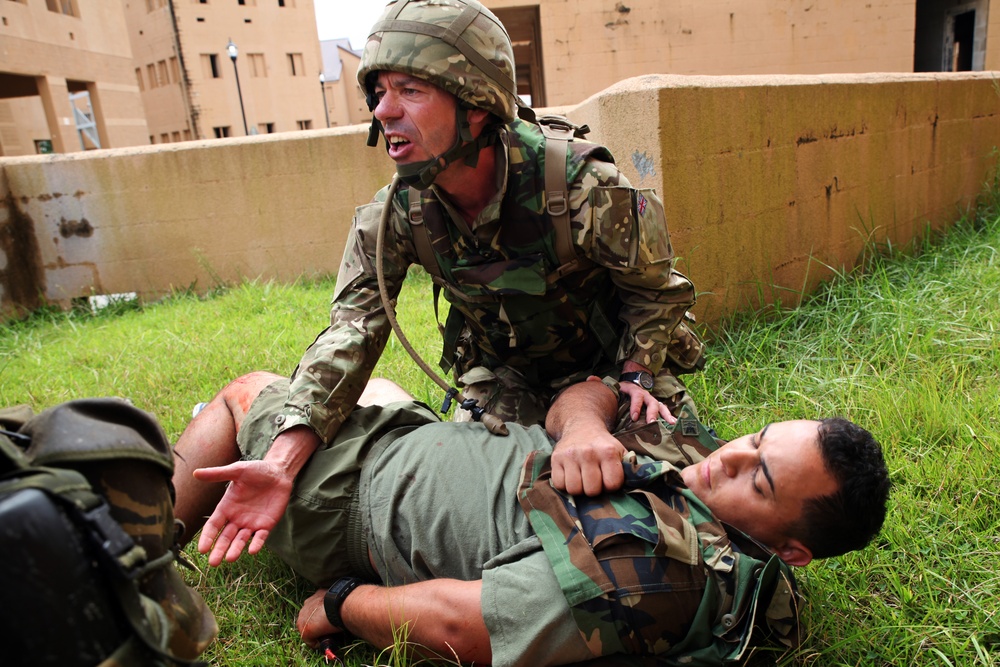 Marines, British share lifesaving techniques at Phoenix Odyssey