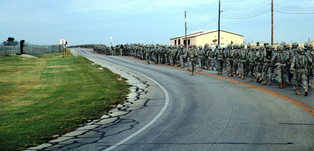 1st Air Cav executes 9/11 commemoration foot march